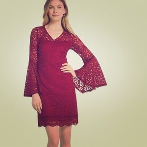 White House Black Market Cranberry Dress
